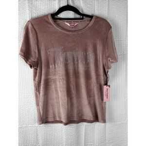 JUICY COUTURE SLEEPWEAR PAJAMA SET SOFT VELOUR COCO KISS COLOR XL STRETCH‎ NWT